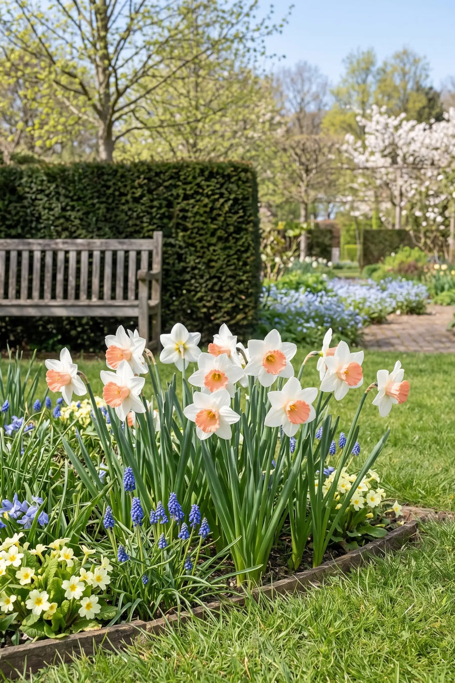 Narcissus Iwona — close-up van de bloem, extra beeld