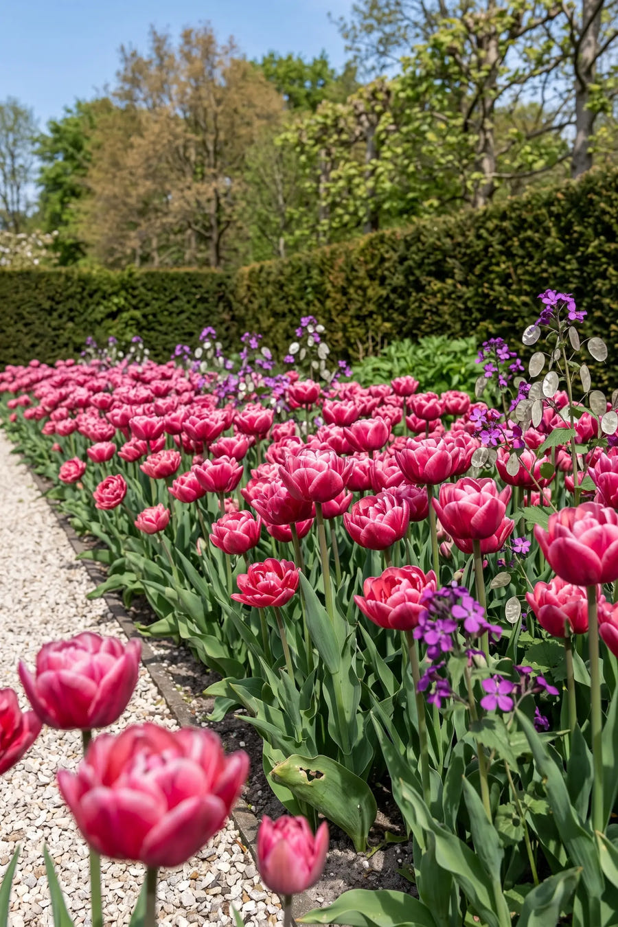 Tulipa Amazing Grace — groep in de tuinborder, extra beeld