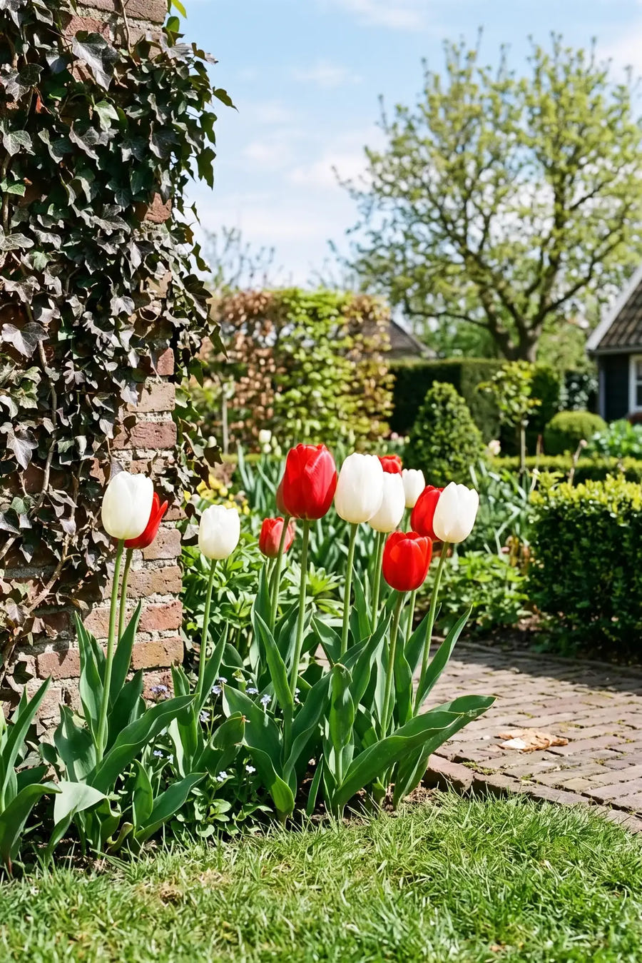 Tulipa Amsterdam — in de tuin