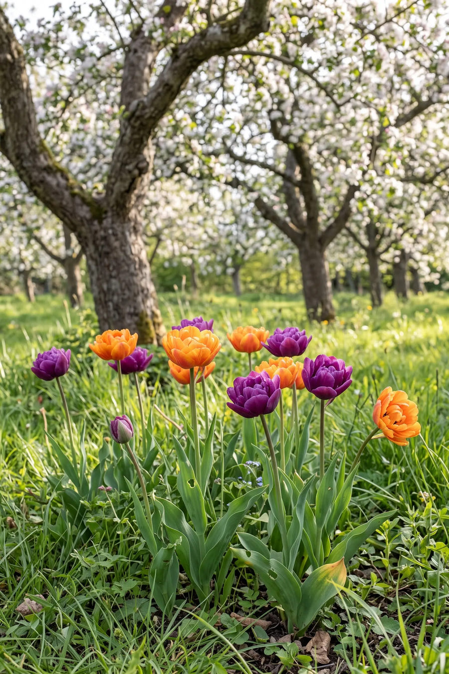 Tulipa Bravoure — in de border