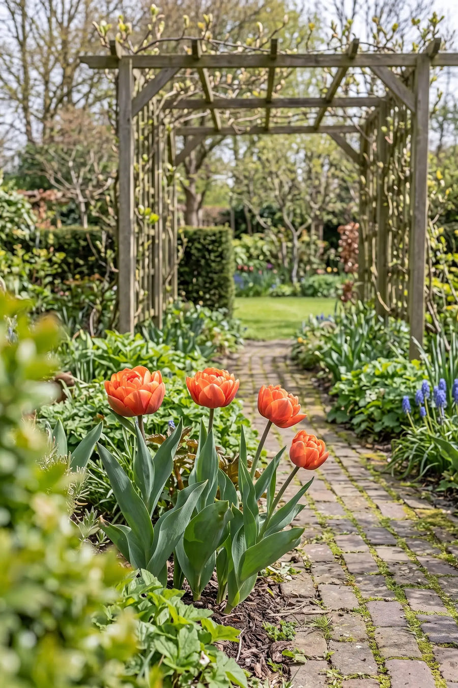 Tulipa Orca — in de border